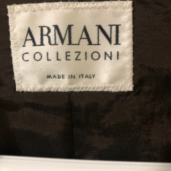 Giorgio Armani Collezoni Leather Blazer - Picture 2 of 6